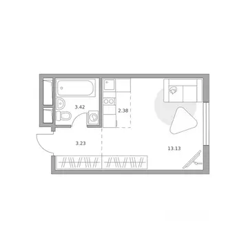 Студия Московская область, Красногорск Опалиха мкр, Аникеевский жилой ...