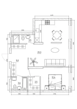 3-к кв. Кемеровская область, Кемерово Чемпион-парк жилой комплекс ...