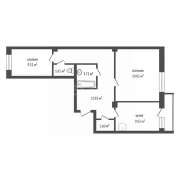 2-к кв. Красноярский край, Красноярск Норильская ул., 34 (63.8 м)