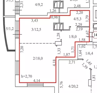 1-к кв. Пермский край, Пермь ул. Карпинского, 112А (44.0 м)