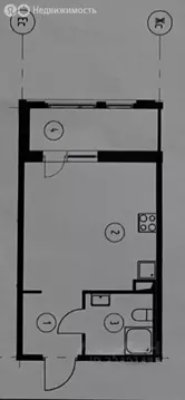1-комнатная квартира: Омск, Волгоградская улица, 51/1 (26.4 м)
