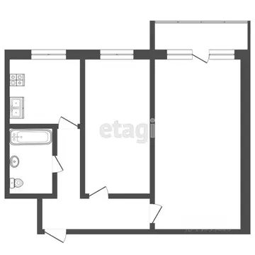 2-к кв. Тюменская область, Тюмень ул. Белинского, 18 (41.2 м)