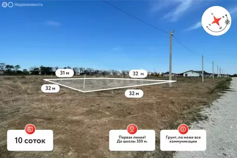 Участок в посёлок Виноградный, Азовская улица (10 м)