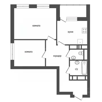 2-к кв. Башкортостан, Уфа ул. Гази Загитова, 11/2 (53.6 м)