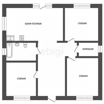 Дом в Тюменская область, Тюмень Садовое товарищество Липовый остров, ...