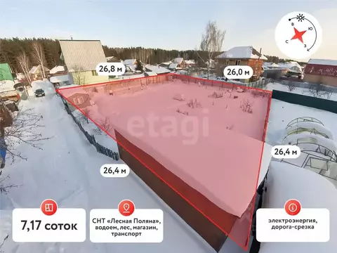 Участок в Тюменская область, Тюмень Лесная Поляна СНТ, ул. ...