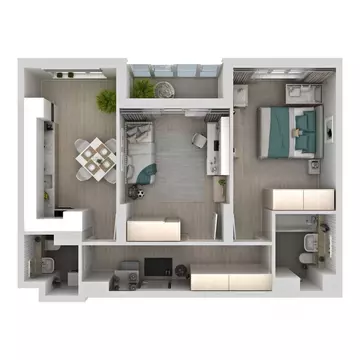 2-к кв. Самарская область, Самара Южное ш., 13 (57.95 м)