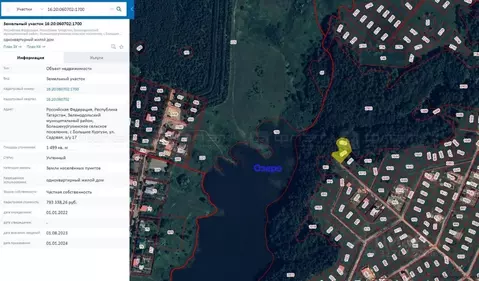 Участок в Татарстан, Зеленодольский район, Большекургузинское с/пос, ...