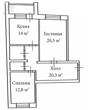 3-комнатная квартира: Семилуки, Транспортная улица, 12/5 (73 м)
