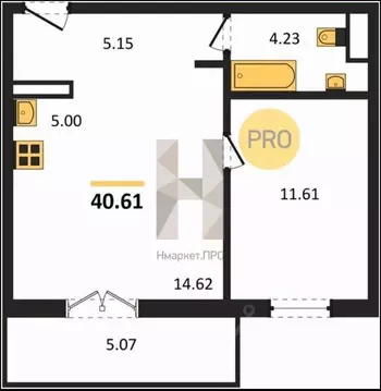 2-к кв. Челябинская область, Челябинск ул. Профессора Благих, 85 (40.6 ...