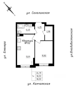 1-к кв. Свердловская область, Екатеринбург ул. Кронштадтская, 30 ...