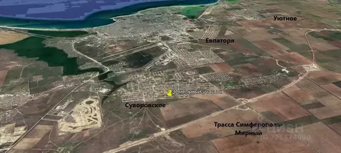 Участок в Крым, Сакский район, с. Суворовское ул. Северная, 37 (8.0 ...