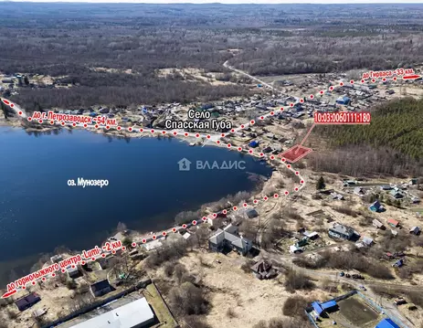 Участок в Карелия, Кондопожский район, Петровское с/пос, с. Спасская ...