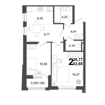 2-к кв. Башкортостан, Уфа Глумилино жилрайон, Холмогоры жилой комплекс ...