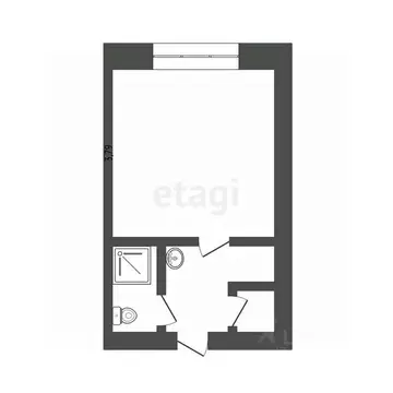 Студия Кемеровская область, Юрга ул. Леонова, 6 (13.3 м)