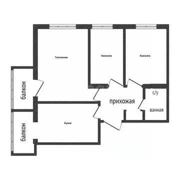 3-к кв. Приморский край, Владивосток просп. Красного Знамени, 107 ...