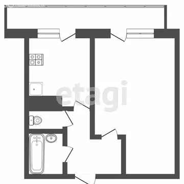 1-комнатная квартира: Тверь, улица Мичурина, 44к2 (37 м)