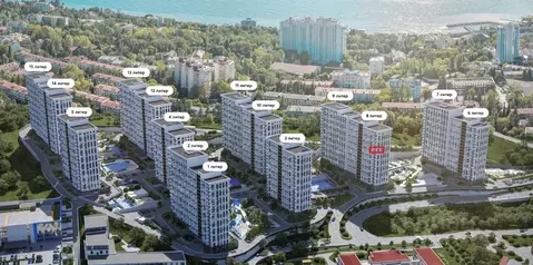 1-к кв. Краснодарский край, Сочи Бытха мкр, ул. Ясногорская, 16/2к2 ...