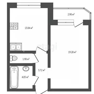1-к кв. Тюменская область, Тюмень Широтная ул., 190к4 (41.7 м)