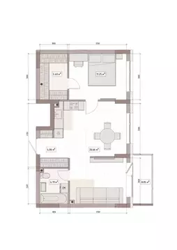 2-к кв. Кемеровская область, Кемерово Уютный Квартал жилой комплекс ...