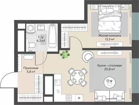 1-к кв. Свердловская область, Екатеринбург Эльмаш жилрайон, Изумрудный ...
