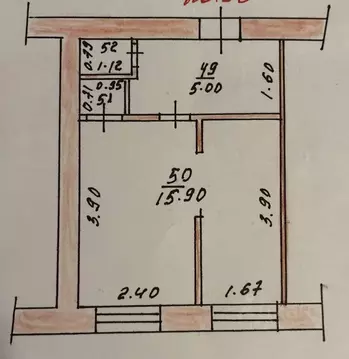 1-к кв. Чувашия, Чебоксары ул. Декабристов, 14к1 (22.5 м)