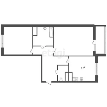 2-комнатная квартира: Мурино, Петровский бульвар, 7 (53 м)