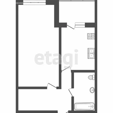 1-комнатная квартира: Тюмень, Малая Боровская улица, 28 (34.9 м)