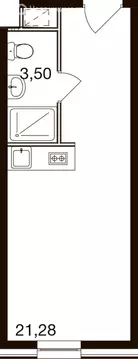 Квартира-студия: Новоивановское, Западная улица, 85 (24.8 м)