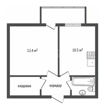 1-к кв. Воронежская область, Воронеж ул. 9 Января, 49 (33.7 м)