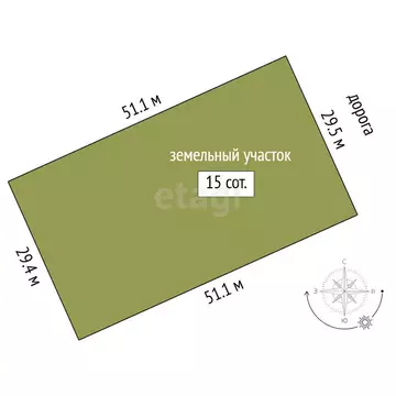 Участок в посёлок Кировский, Лесная улица (15 м)