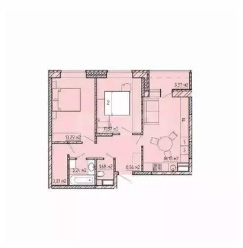 1-к кв. Калужская область, Калуга ул. Серафима Туликова, 4 (37.96 м)