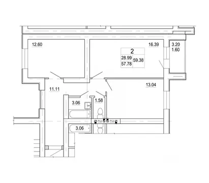 2-к кв. Ленинградская область, Коммунар г. Гатчинский муниципальный ...
