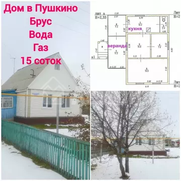 Дом в Омская область, Омский район, с. Пушкино ул. 40 лет Победы (50 ...