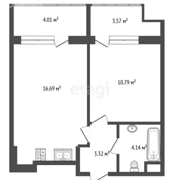 1-комнатная квартира: Коктебель, Арматлукская улица, 2к2 (42.6 м)