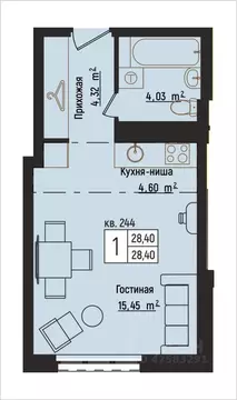 1-к кв. Нижегородская область, Нижний Новгород Литературная ул., 5 ...