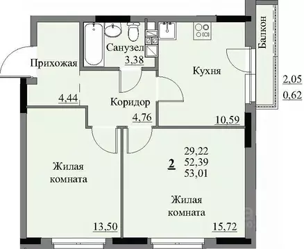 2-к кв. Удмуртия, Ижевск Автопроизводство жилрайон, 3-й мкр, Арден на ...