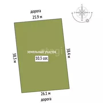 Участок в Береговое, Скифская улица, 10 (9.98 м)