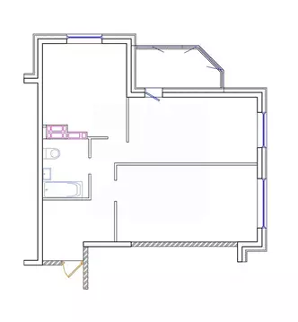 2-к кв. Приморский край, Владивосток ул. Архангельская, 27к2 (64.3 м)
