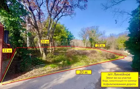 Участок в Крым, Ялта муниципальный округ, пос. Линейное ул. Шоссейная, ...