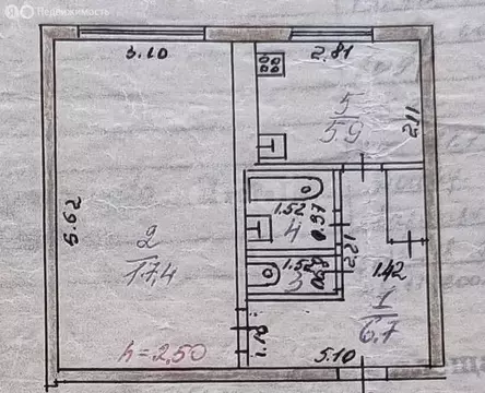 1-комнатная квартира: Берёзовка, Центральная улица, 9 (33 м)