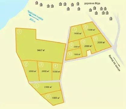 Участок в Псковская область, Гдовский район, Спицинская волость, д. ...