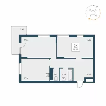 3-к кв. Новосибирская область, Новосибирск Большевистская ул., 32/1 ...