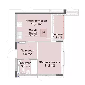1-к кв. Нижегородская область, Нижний Новгород Кузнечиха Город жилой ...