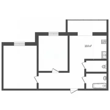 2-к кв. Вологодская область, Вологда Медуницинская ул., 11 (55.9 м)