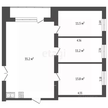 3-к кв. Ярославская область, Ярославль Цветочная ул., 9 (68.0 м)