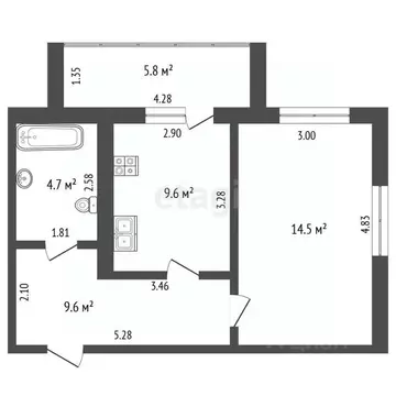 1-к кв. Марий Эл, Йошкар-Ола ул. Анникова, 16 (37.5 м)