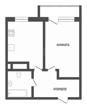 1-к кв. Тюменская область, Тюмень ул. Тимофея Чаркова, 81к2 (34.7 м)