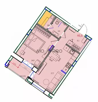 1-к кв. Ярославская область, Ярославль Северный жилрайон, 13-й мкр,  ...