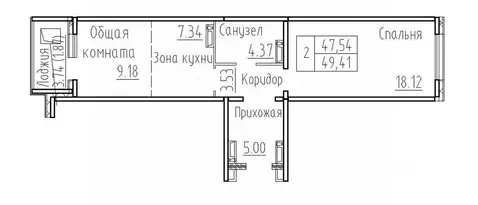 2-к кв. Новосибирская область, Новосибирский район, Мичуринский ...